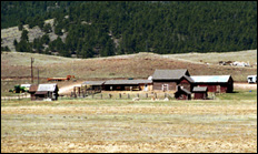 photo of corral buildings